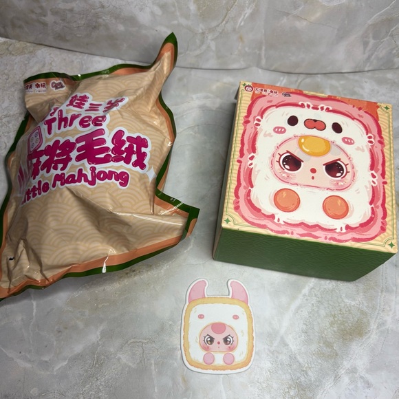 Baby Three Little Mahjong Plush Pop Mart Toy Labubu Collections - Picture 4 of 14